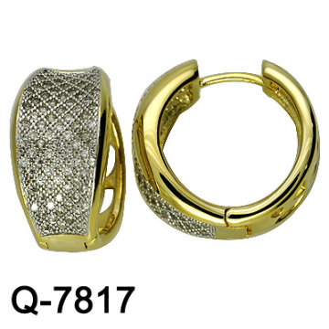 Boucles d&#39;oreilles en zirconium à bijoux en argent à vente chaude (Q-7817)